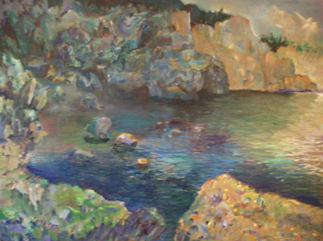 "La cala encantada" Oil Canvas Landscaping