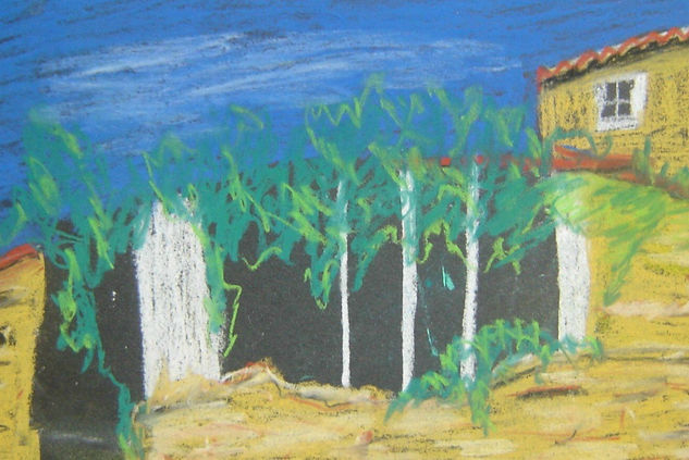 casa em Água Formosa. Mixed media Paper Landscaping