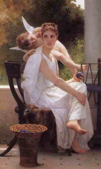 Work interupted copia de W.A.Bouguereau Óleo Lienzo Figura