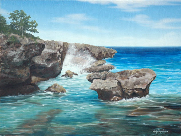 Costa Caribe Oil Canvas Marine Painting