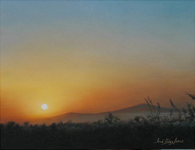 "Amanecer Cotuisano" Óleo Lienzo Paisaje