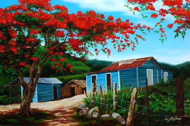 Paisaje Típico Oil Canvas Landscaping