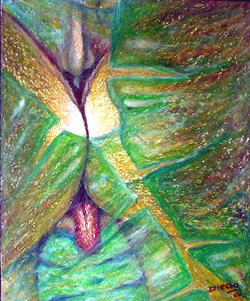 Serie Erotismo.MANZANA Oil Canvas Landscaping