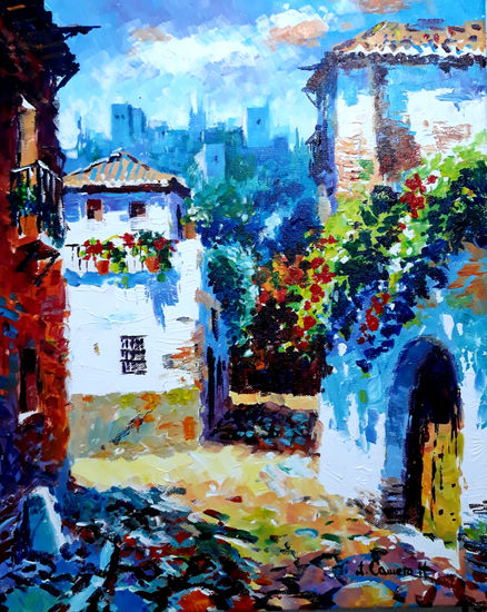 Albaicin.granada Acrylic Canvas Landscaping