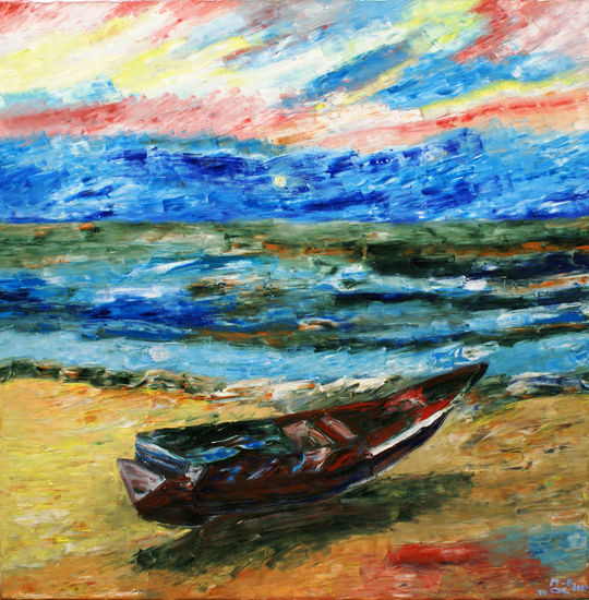 Bahía de Bengala Oil Canvas Marine Painting