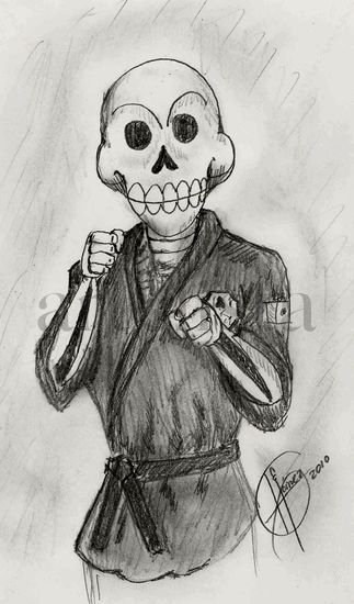 dia de muertos en el arte marcial 