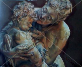 madre e hijo perpetuos Oil Canvas Landscaping