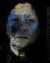 madre en azul
