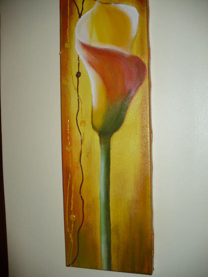 cala Acrylic Canvas Floral Painting