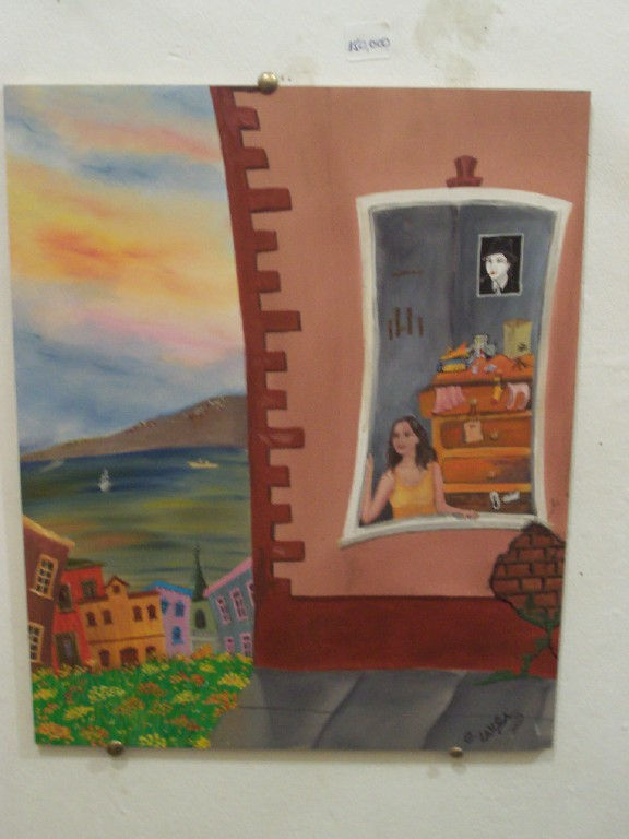 niña en la ventana
