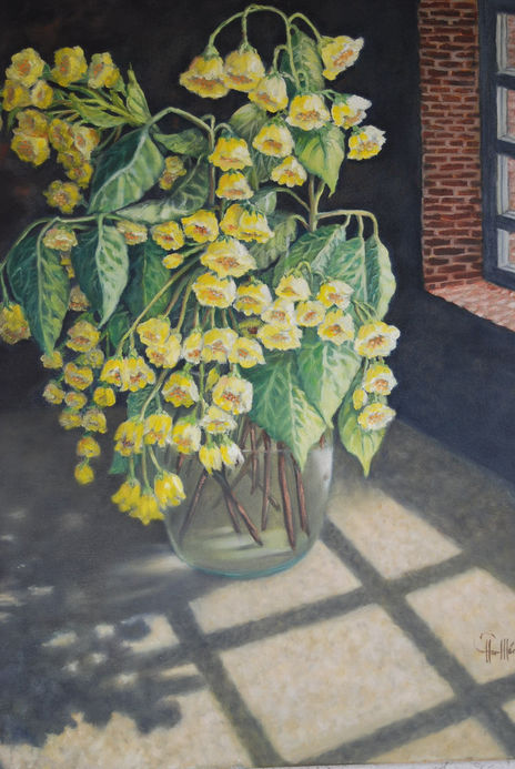 Flores en la ventana
