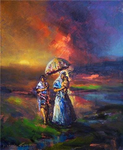 EL AMOR QUE NOS GUIA Oil Canvas Landscaping