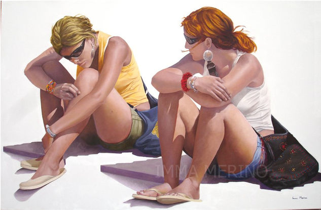 Momentos Oil Canvas Figure Painting