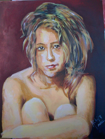 retrato Oil Card Portrait