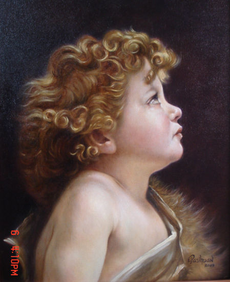 niño Óleo Lienzo Retrato