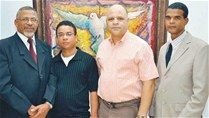 Ney Cruz , Victor Jimenez , Enegildo Peña y Eusebio Vidal.
