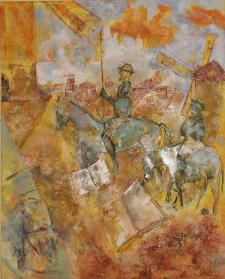 Homenaje al Quijote Media Mixta Lienzo Otros