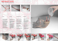 Red root vase