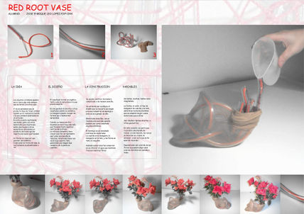 Red root vase