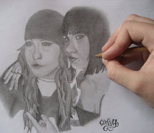 retrato de mi rumanilla and me