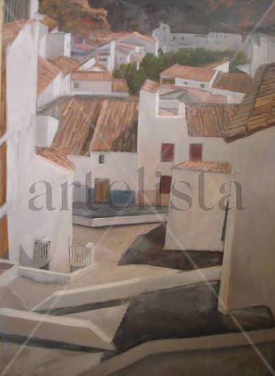 Setenil de las Bodegas 2009 Oil Canvas Landscaping