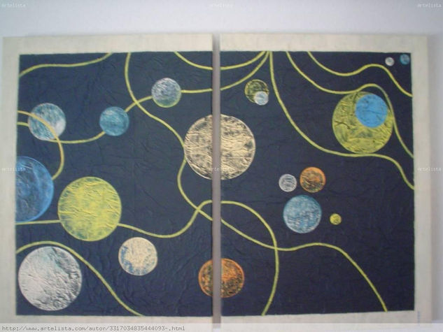 burbujas Acrílico Lienzo Figura