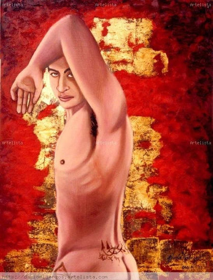 No te vayas Oil Panel Nude Paintings