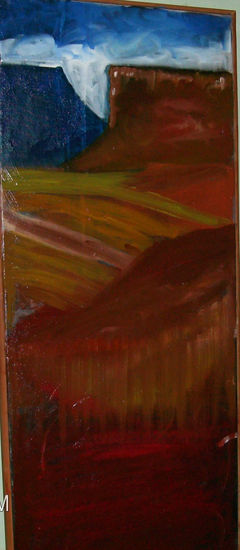 De la Serie Tepuy. "Tepuyes y Sabana" Oil Canvas Landscaping