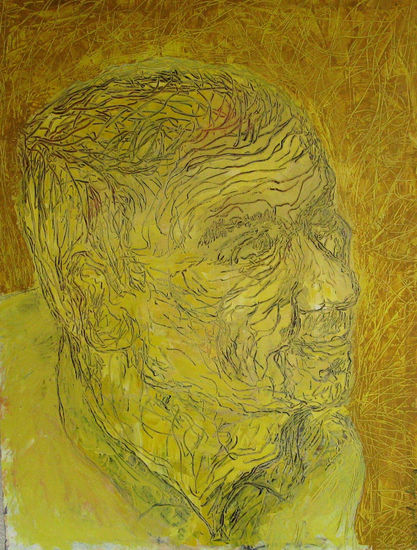 The ancient_yellow_2002 Oil Canvas Figure Painting