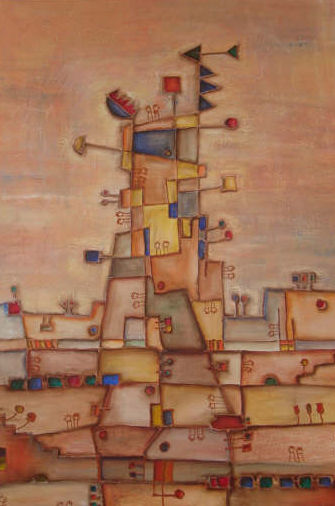 Cuenca y su Torre Acrylic Canvas