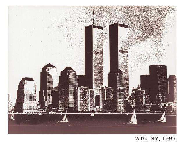 NY - World Trade Center Viajes Blanco y Negro (Química)