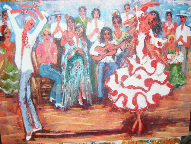 RECUERDOS Media Mixta Lienzo Figura