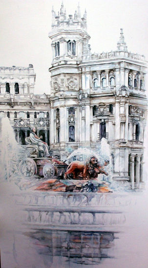 cibeles Acuarela Papel Paisaje