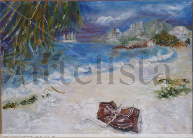 LA VIDA TE DESCALZA II Oil Canvas Landscaping