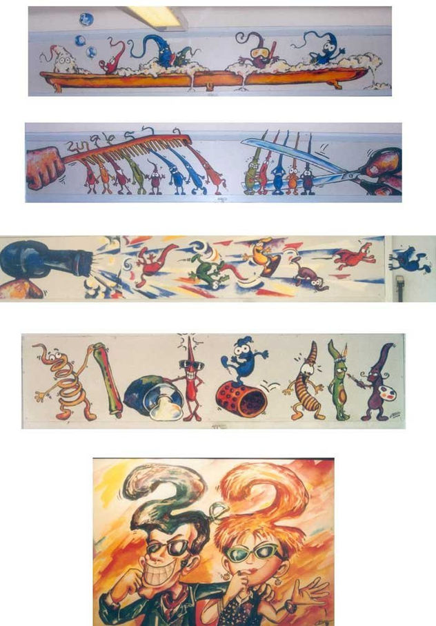 pintura mural peluquería 3