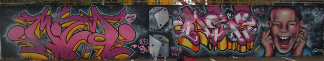 graffiti con Aseh i Moza 