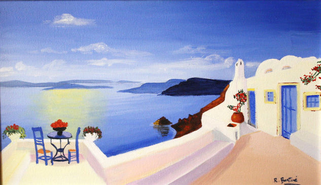 Mediterráneo Acrylic Canvas Landscaping