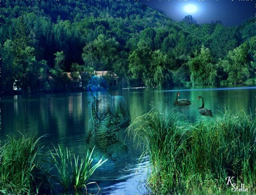 Ninfa  del  lago Barbazan