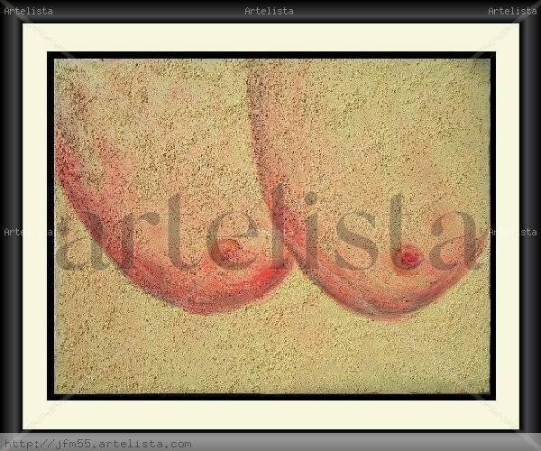 Senos rojos Mixed media Others Nude Paintings