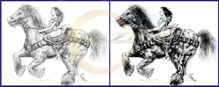 Nuesha and Horse