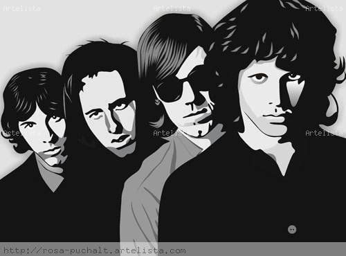 The Doors. Retrato en vector 