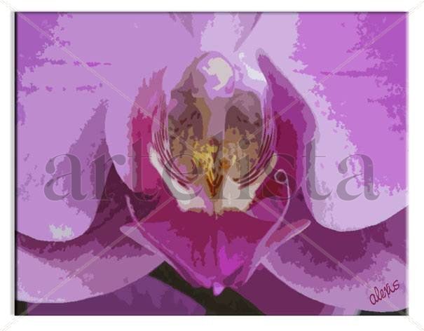 ORQUIDEA Acrylic Canvas Floral Painting