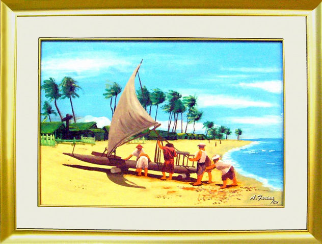 Una playa de pescadores