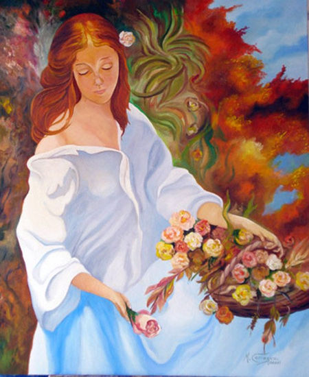 Cosecha primaveral Oil Canvas Figure Painting