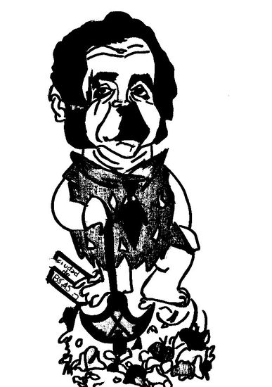 CARICATURA DE "PEDRO PICAPIEDRAS" Ink