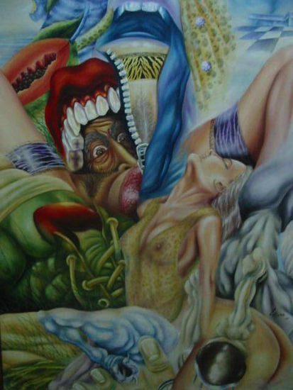 indesicion del  centauro Oil Canvas