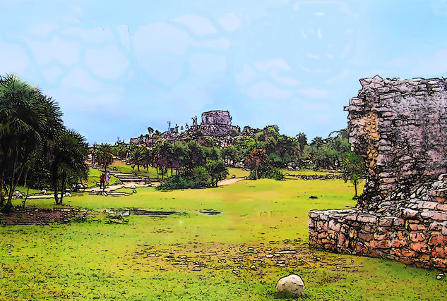 Tulum Ruinas Mayas Nature Color (Digital)