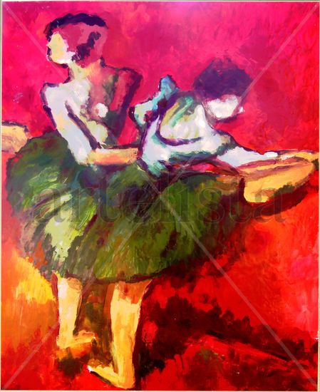 bailarinas Oil Canvas Figure Painting