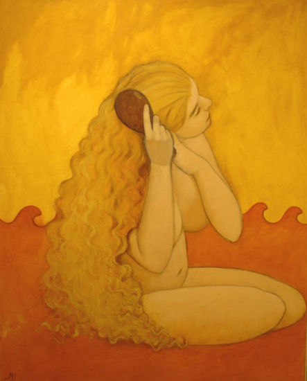 ondina peinándose Oil Canvas Nude Paintings