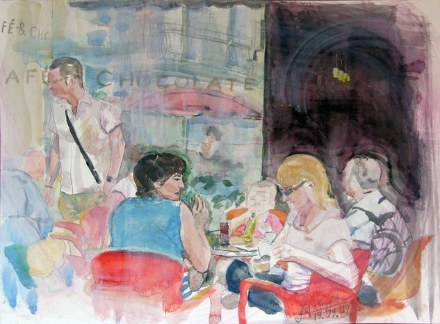 cafe chocolate Watercolour Paper Others